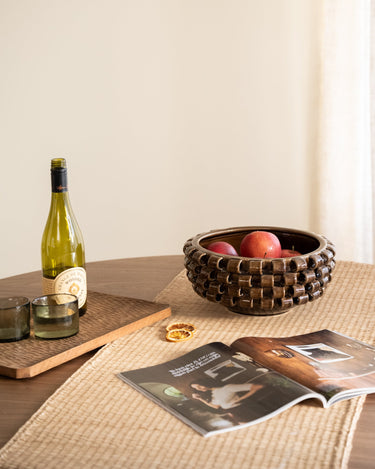 Handmade Deco Bowl Loopa Brown - Things I Like Things I Love