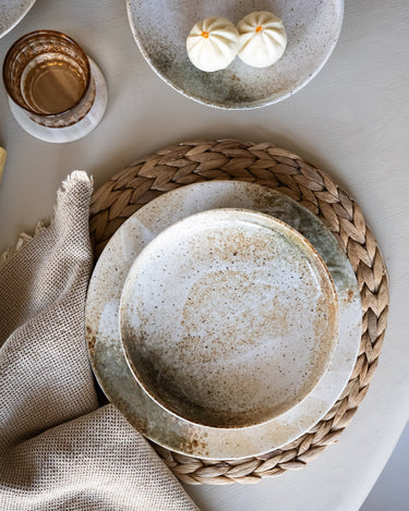 Handmade Japanese Yuki Deep Dinner Plate - Things I Like Things I Love