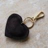 Heart Charm Real Suede Brown - Things I Like Things I Love