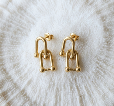 TILTIL Set van 2 Rosa Earrings Goud