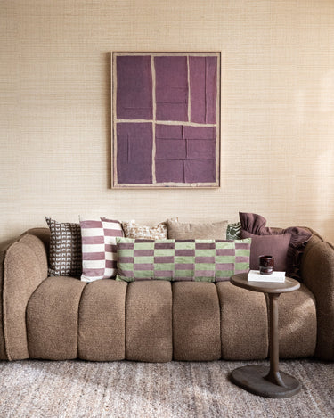HKLIVING Kussen Ruffel Bruin - Things I Like Things I Love
