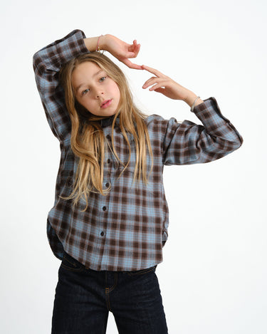 Jamie Check Flannel Shirt GIRLS Skyway Checkered - Things I Like Things I Love