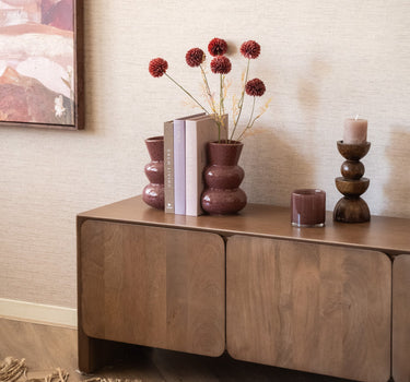 Kunstbloem Bolchrysant Bordeaux - Things I Like Things I Love