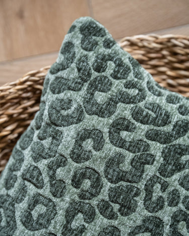 Kussen Merel Luipaard Groen - Things I Like Things I Love