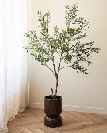 Large Planter Toval Brown - Things I Like Things I Love