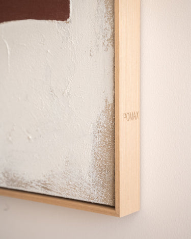 Large Wall Art Equa Beige/Burgundy - Things I Like Things I Love