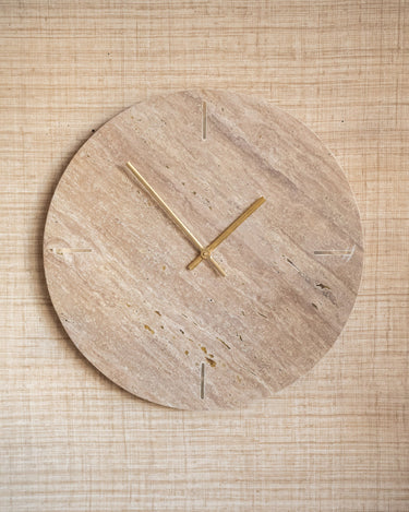 Large Wall Clock Travertine - Things I Like Things I Love