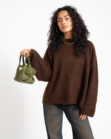 Leonie Belted Slouchy Bag Groen - Things I Like Things I Love