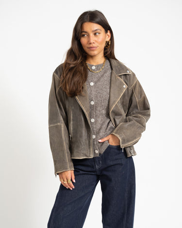 Lou Cardigan Knit Driftwood - Things I Like Things I Love