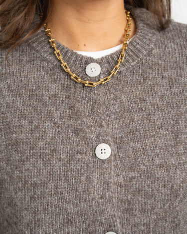 Lou Cardigan Knit Driftwood - Things I Like Things I Love
