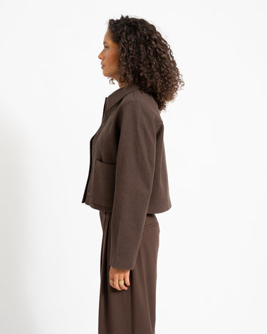 Lucy Short Jacket Chocolate Bruin/Washed - Things I Like Things I Love