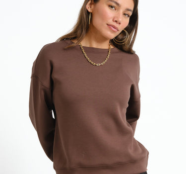 MSCH Ima Q Sweatshirt Brown - Things I Like Things I Love