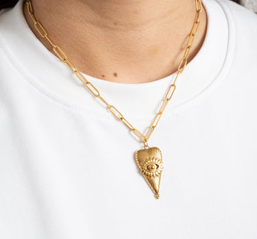 Necklace Eye of Love Gold - Things I Like Things I Love