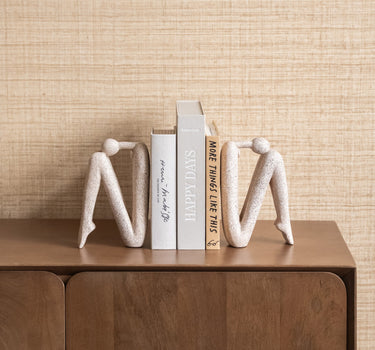 Ornament / Bookend Human Beige Head Up / Head Down - Things I Like Things I Love