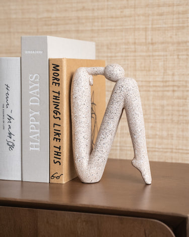 Ornament / Bookend Human Beige Head Up / Head Down - Things I Like Things I Love