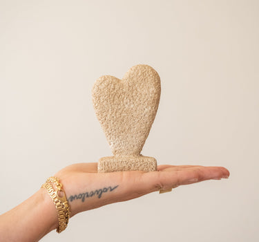 Ornament Heart Beige - Things I Like Things I Love