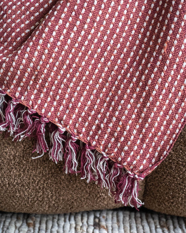Plaid Luca Franjes Bordeaux - Things I Like Things I Love