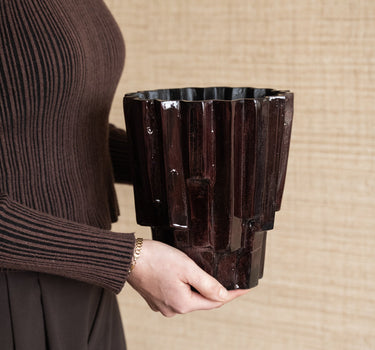 Planter Drava Brown - Things I Like Things I Love