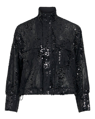 Rouge Mary High Neck Shirt Meteorite/Sequins - Things I Like Things I Love