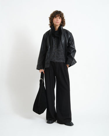 Rouge Mia Oversized Leather Jacket Meteorite - Things I Like Things I Love
