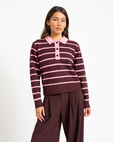 Ruby Polo Neck Knit Orchid Smoke - Things I Like Things I Love