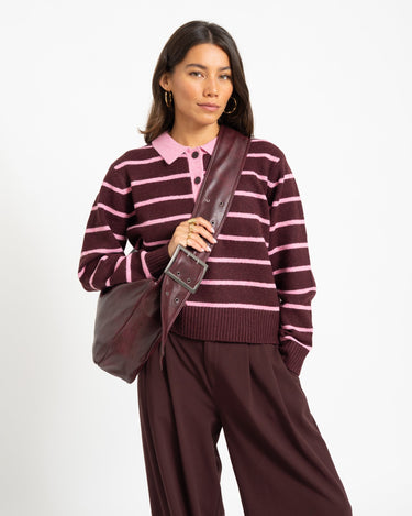 Ruby Polo Neck Knit Orchid Smoke - Things I Like Things I Love