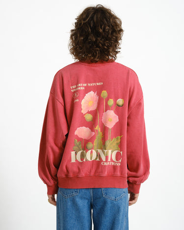 Sandra Wash Crew Rhythmic Red - Things I Like Things I Love