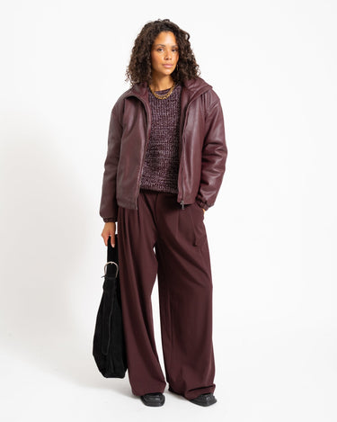 Sascha O-Neck Knit Fig Romance Rose - Things I Like Things I Love