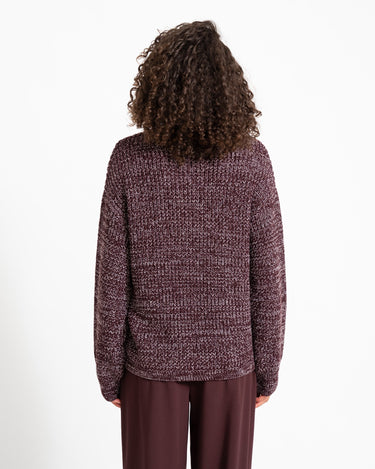 Sascha O-Neck Knit Fig Romance Rose - Things I Like Things I Love