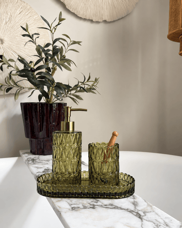Schaal Pear Glas Groen - Things I Like Things I Love