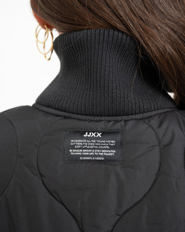 Serena Mid Quilted Jacket Black - Things I Like Things I Love