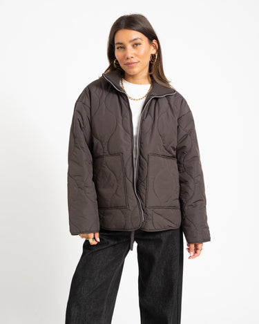 SERENA MID QUILTED JACKET Bracken - Things I Like Things I Love