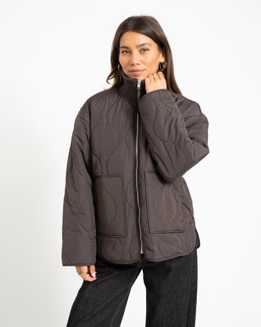 SERENA MID QUILTED JACKET Bracken - Things I Like Things I Love