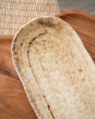 Serving Plate Mila Beige - Things I Like Things I Love