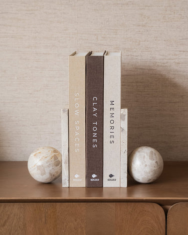 SET OF 2 - Bookend Ball Marble - Things I Like Things I Love