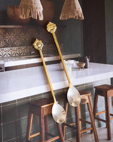SET OF 2 - Handmade Sunflower Spoons - Things I Like Things I Love