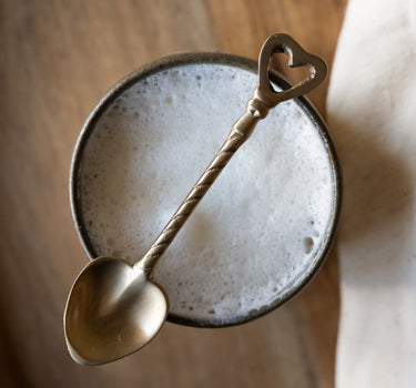 SET OF 4 - Heart Spoon Brass - Things I Like Things I Love