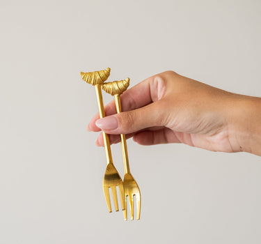 SET VAN 2 - Vorkjes Croissant Messing - Things I Like Things I Love