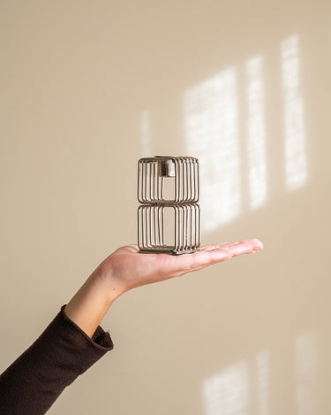 Set van 3 - Kandelaar Wireworks Chroom - Things I Like Things I Love