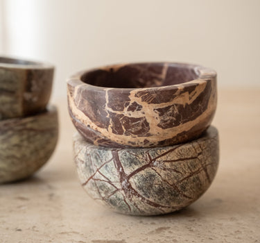 SET VAN 4 - Schaaltjes Kawa Marmer - Things I Like Things I Love