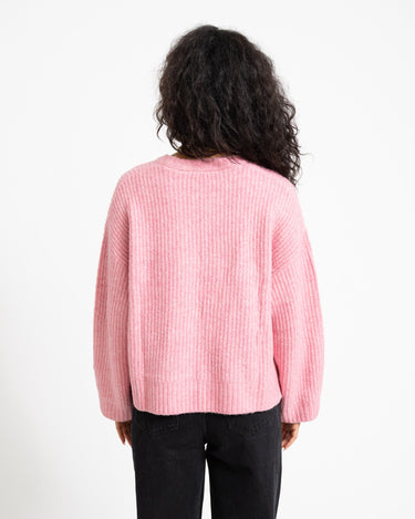 Sigga Diverse Crew Neck Knit Orchid Smoke - Things I Like Things I Love
