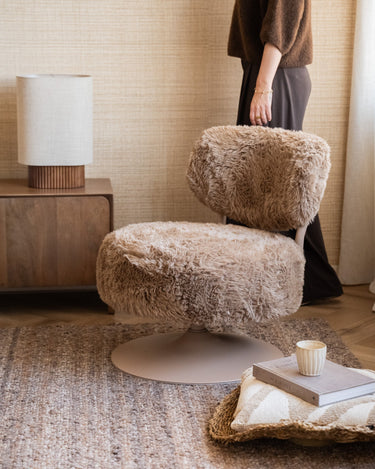 Swivel Chair Furlo Furry Brown - Things I Like Things I Love