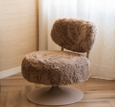 Swivel Chair Furlo Furry Brown - Things I Like Things I Love