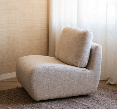 Swivel Lounge Chair Lucia Beige - Things I Like Things I Love