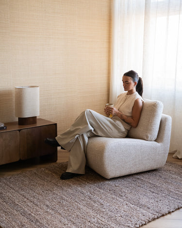 Swivel Lounge Chair Lucia Beige - Things I Like Things I Love