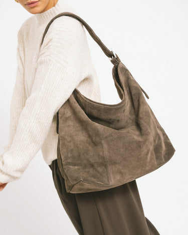 TILTIL Ariana Bag Dark Brown Suede - Things I Like Things I Love