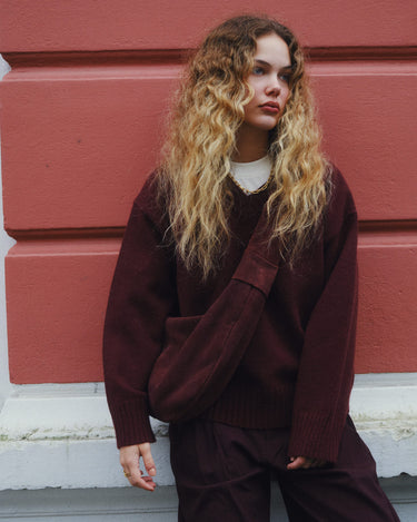 TILTIL Bag Leila REAL SUEDE Aubergine - Things I Like Things I Love