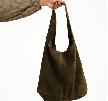TILTIL Bag Yuki Khaki Groen Suede Donkergroen - Things I Like Things I Love