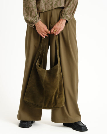 TILTIL Bag Yuki Khaki Groen Suede Donkergroen - Things I Like Things I Love