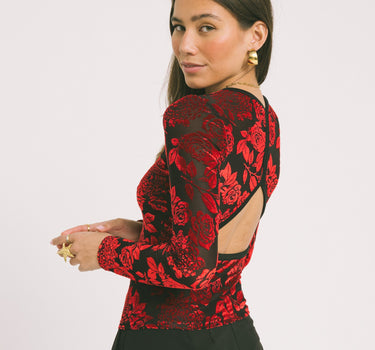 TILTIL Baro Longsleeve Open Back Red - Things I Like Things I Love